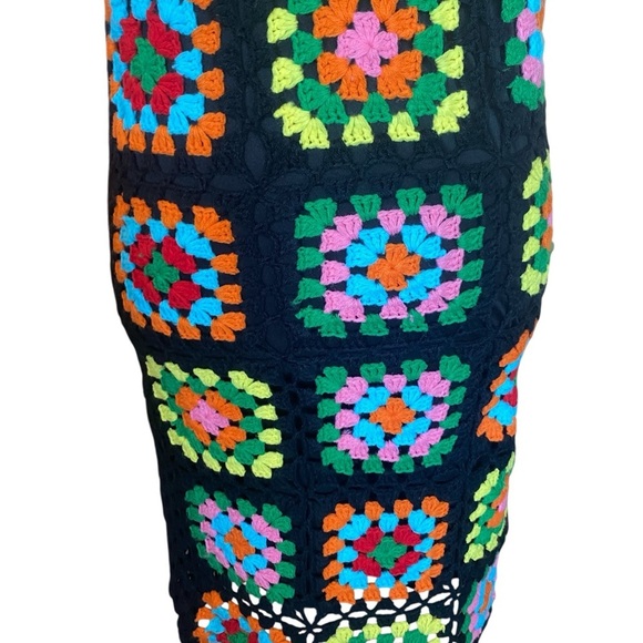 Emma & Posh Womens Crochet Granny Squares Pencil Dress - Picture 6 of 8